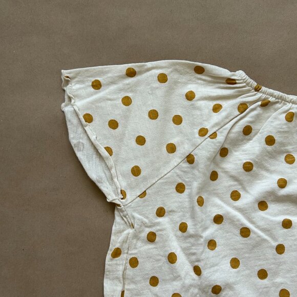 Zara raglan/flutter sleeve polka dot t-shirt | 4-5Y - Picture 3 of 6